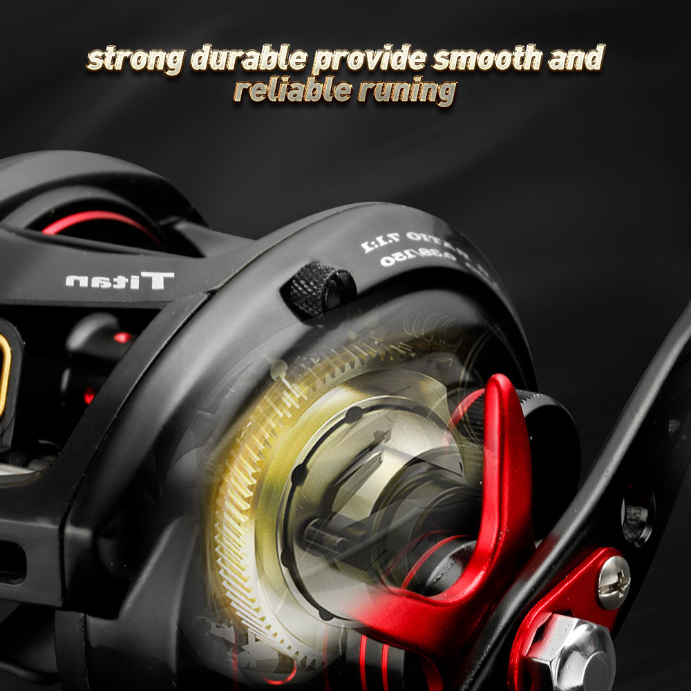 JOHNCOO Fishing reel MT200 Bait Casting Reel Big Game 13kg Max Drag jigging Fishing Reel 11+1 BB