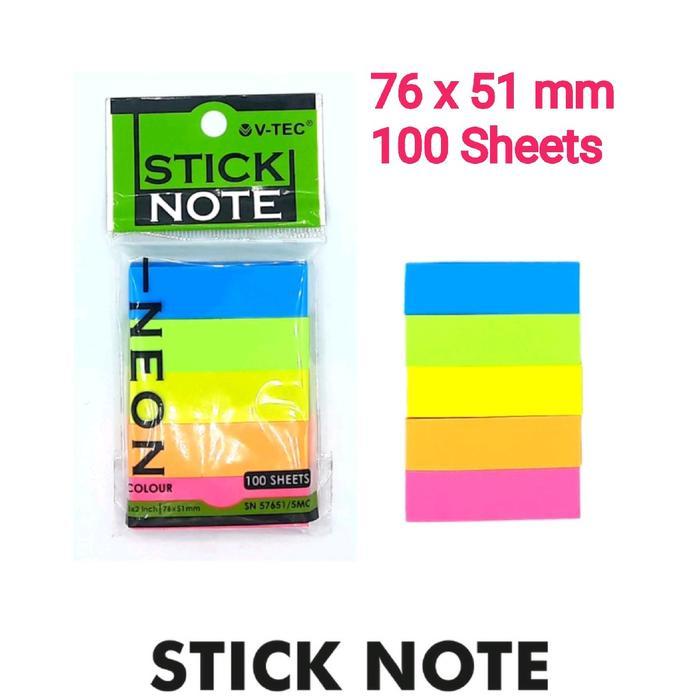 Stick Note VT651 5 Warna 2 Pad