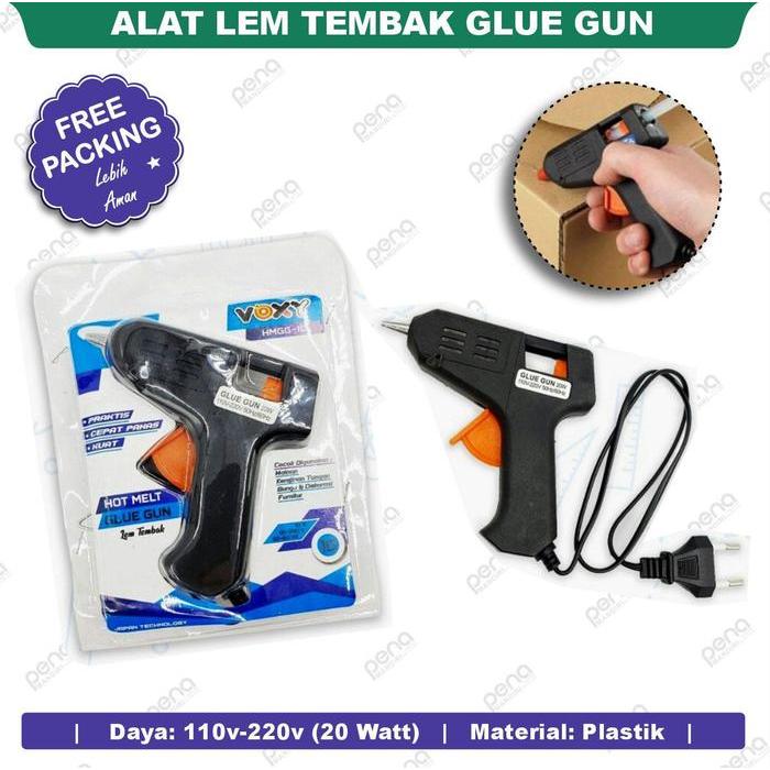 Alat Lem Tembak Glue Gun 20W Lem Bakar Cair/Lem Lilin