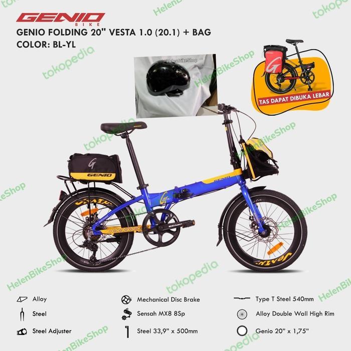 Sepeda Lipat Genio 20 inch Vesta 1.0