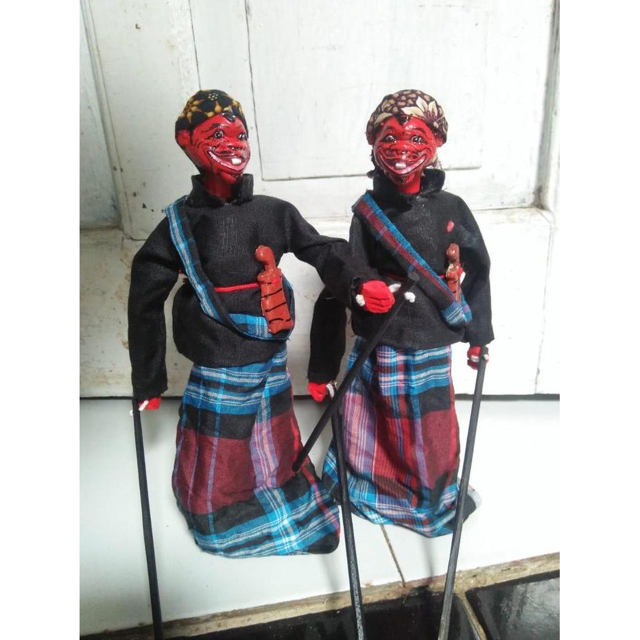 NEW Wayang Golek Cepot Hiasan Pajangan 25 cm Patung boneka seni Diskon