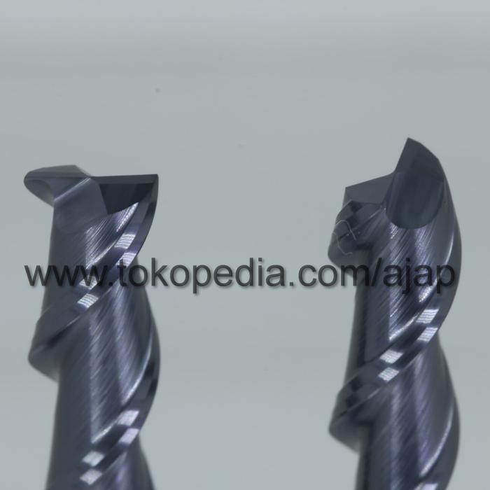 DISKON ENDMILL 2 FLUTE 6MM HRC45 CARBIDE CNC ROUTER BIT KAYU PVC ACP ALU BESI