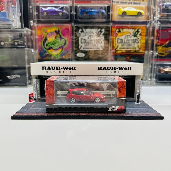Hobby Japan 1:64 Honda Civic EG6 Myogi Night Kids Shingo Shoji Initial D Diorama Set with Driver