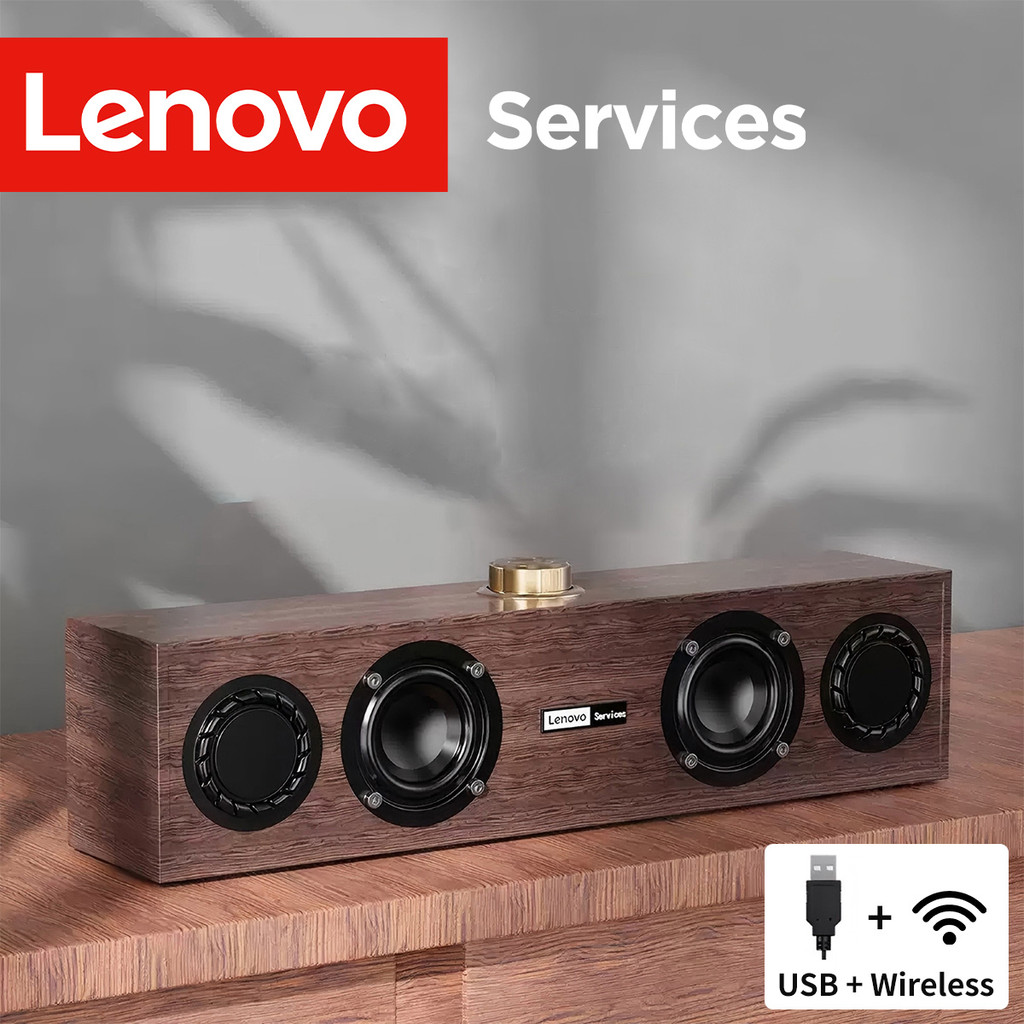 Lenovo C02 Multimedia Speaker Bluetooth Speaker Wired/Bluetooth Dual-Mode Speaker Retro Speaker