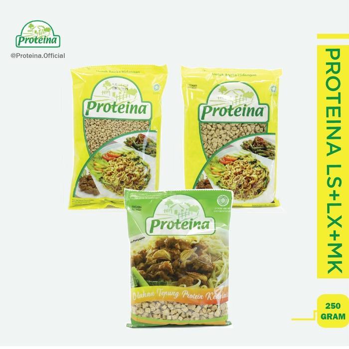 Proteina Ls + Proteina Lx + Proteina Mk [Bundle 3Pcs] / Protein Nabati / Daging Nabati