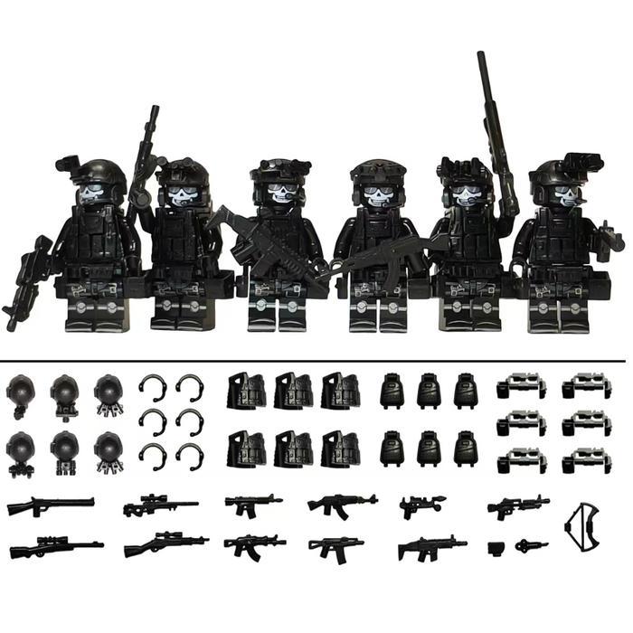 Premium 6Pcs/Set Mainan Tentara Mini Minifigure Mainan Bricks Minifigure Military Army Mainan Balok