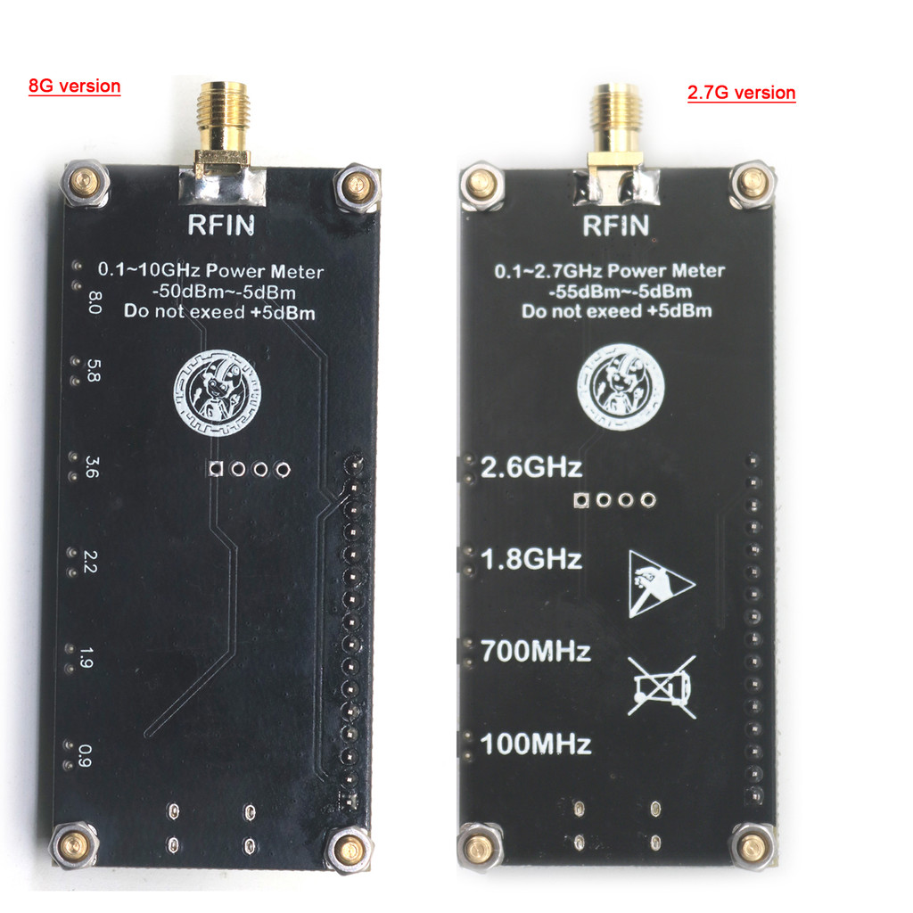 1MHZ-8GHZ AD8319 RF POWER METER ARW227 24BIT ADC HIGH PRECISION RADIO ANTENNA AMPLIFIER SIGNAL