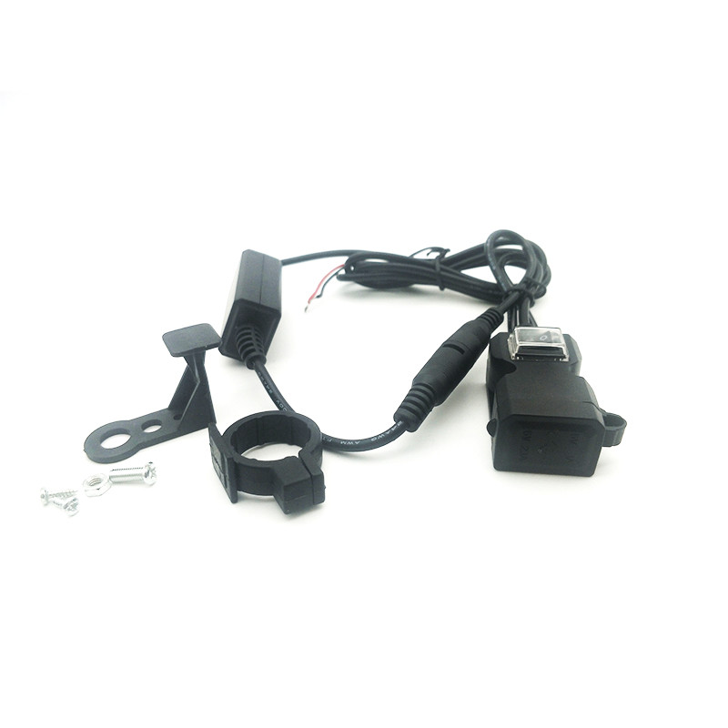 12V MOTORBIKE MOTORCYCLE DUAL-USB CHARGER POWER SOCKET ADAPTER WATERPROOF