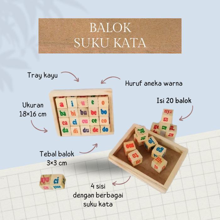` Puzzle Balok Suku Kata