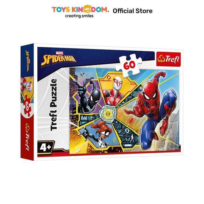 ` Toys Kingdom Trefl Puzzle Spiderman On The Web 17372