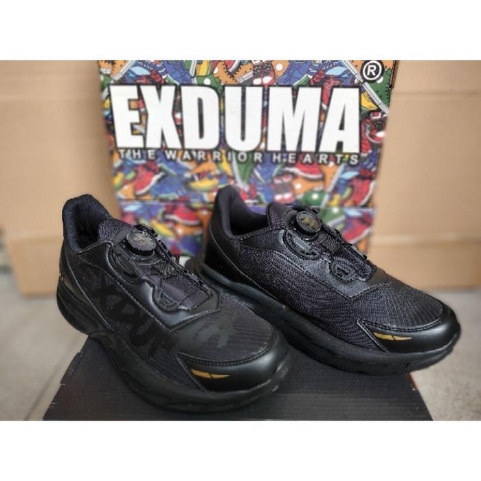 TERMURAH SEPATU EXDUMA TALI PUTAR/SEPATU EXDUMA RACING BLACK POTENZIO ORI