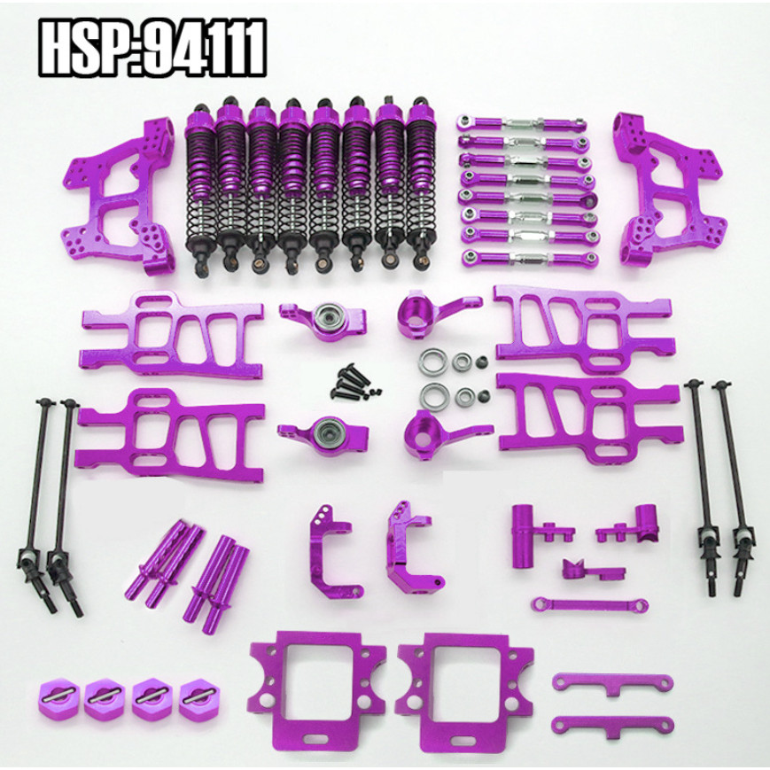 . 110 Unlimited Rc Car Metal Upgrade Kit For Hsp 1/10 Monster Truck -