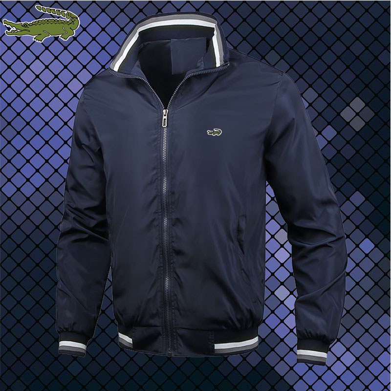 . Men'S Jacket Embroidery Men'S Casual Windbreaker Aviator Jacket -