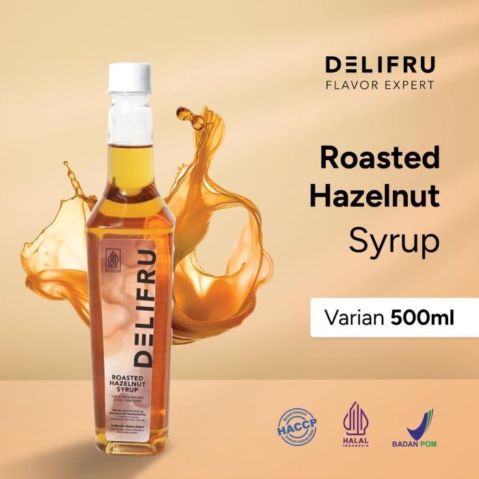 DELIFRU SYRUP ROASTED HAZELNUT - SIRUP ROASTED HAZELNUT 500 ML