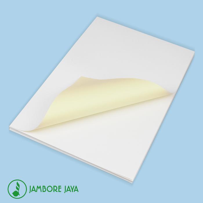 KERTAS STICKER CHROMO GLOSSY / LABEL F4 / A4 LABEL