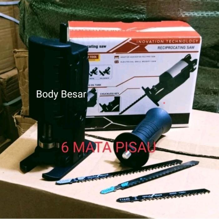ADAPTOR BOR RECIPROCATING JIGSAW DRILL GERGAJI KAYU