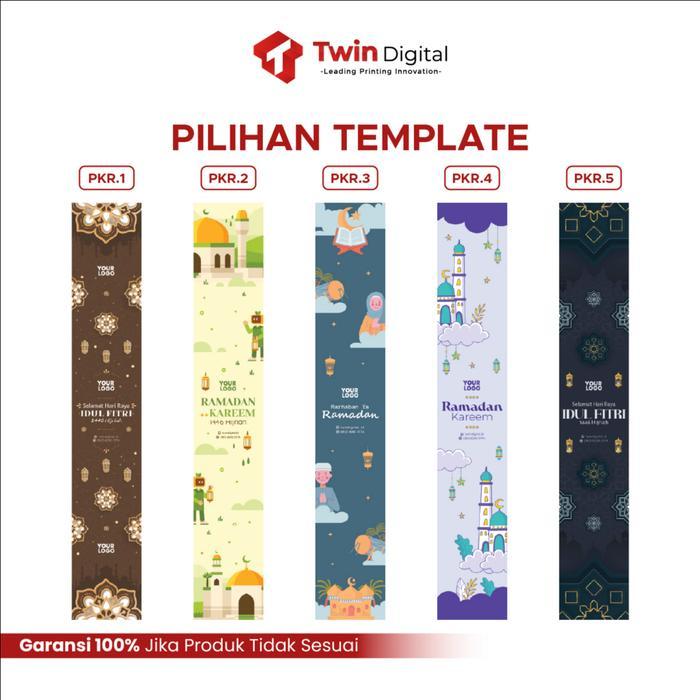 PAPER BELT RAMADHAN LABEL BOX MAKANAN CUSTOM UKURAN - PAPER BELT KECIL