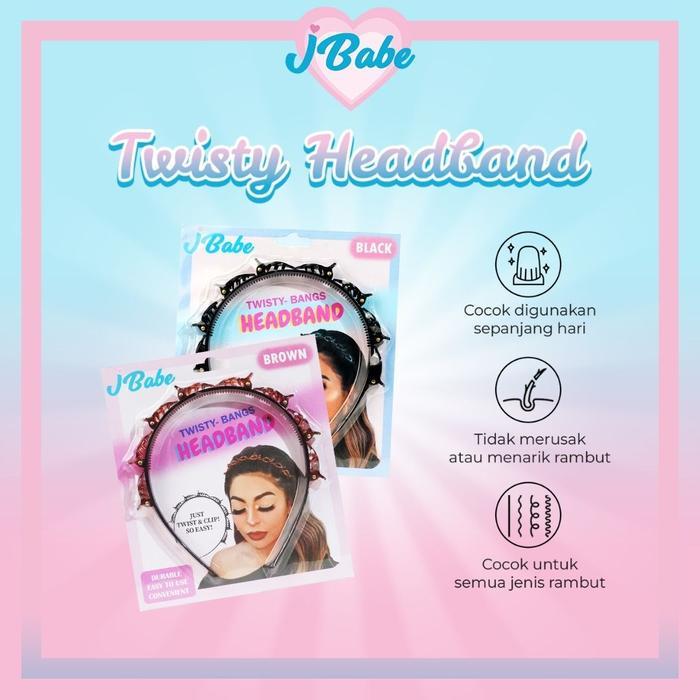 JBabe Twisty Headband - Headband Fashion Wanita/Headband Lucu Korea/Ikat Kepala Korea Stylish