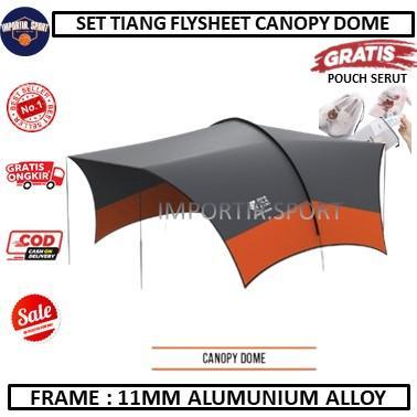 set tiang flysheet canopy dome tenda - tenda Dhaulagiri Canopy Dome