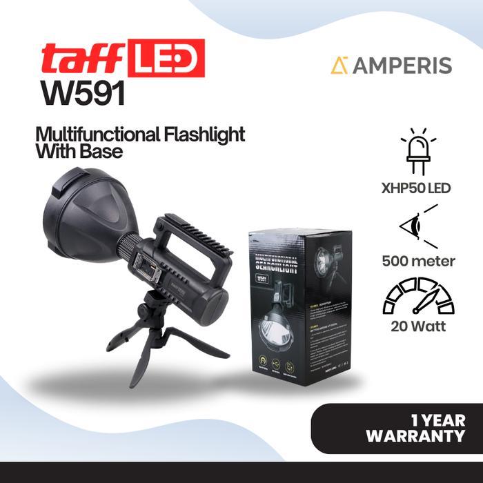Taffled W591 Senter Jumbo Multifunctional LED Terang XHP50 20 Watt