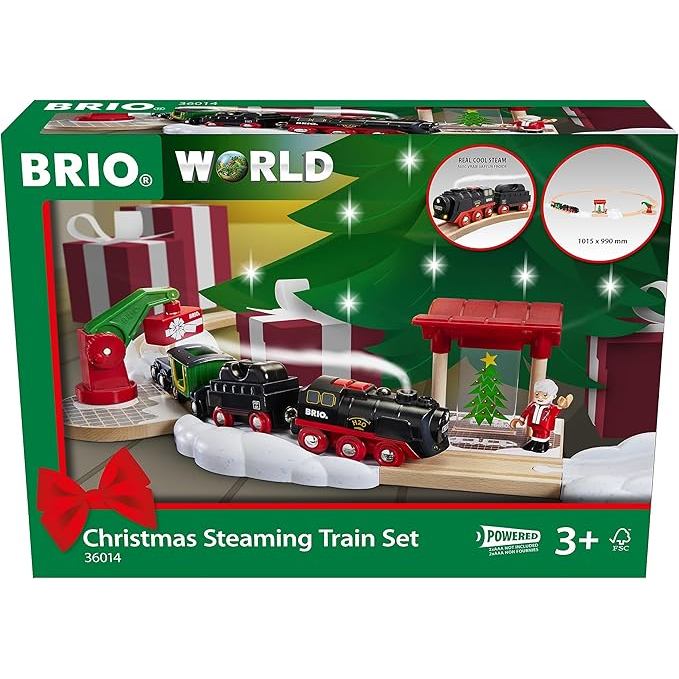BRIO World - Christmas Steaming Train - Battery