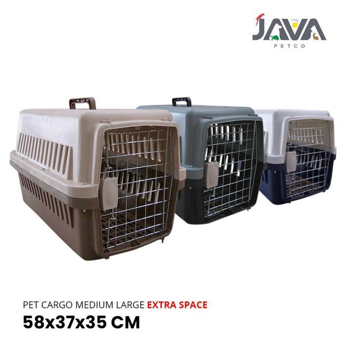 Pet Cargo Medium Large EXTRA SPACE 58x37x35 /Pet Cargo Kucing/Kelinci