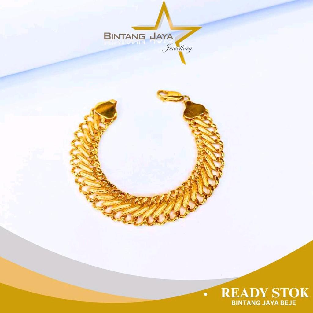 Gelang Emas - Rantai Coco Doft Kuning - Panjang 15.4CM - Kadar 8K - Berat 4,6gr - Panjang 15.4CM - D