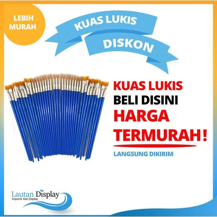 Kuas Lukis Cat Air Kecil Brush Lukis Mini Flat Kuas Cat lukis Lancip Kuas Lukisan Kuas Melukis Kuas