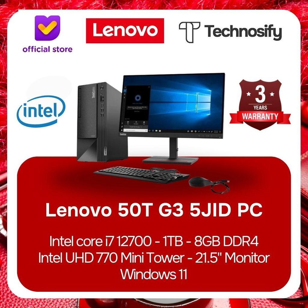 Lenovo 50T G3 5JID PC i7 12700 1TB 8GB DDR4 Intel UHD 770 Mini Tower Windows 11 – 3Yr Parts Warranty