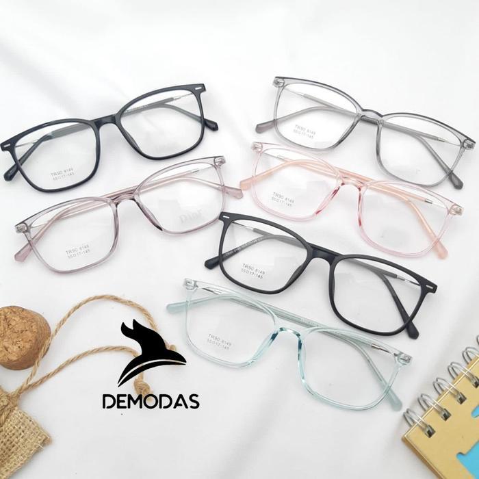 ORIGINAL DEMODAS Kacamata DG8149 Tipe Lensa Bluecro Photocro Antiradiasi Blueray Normal Minus