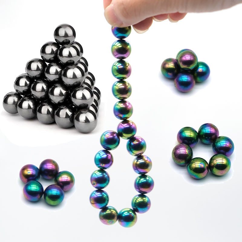1/5/10/20/50/100Pcs 13mm Black Colorful Polishing Sphere Magnet Magnetic Ball Bracelet Bead Palm