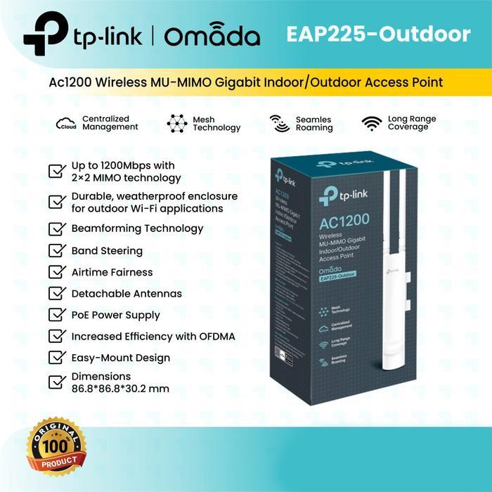Access Point Tp Link Eap225 Outdoor Ac1200 Gigabit - Eap 225 Outdoor