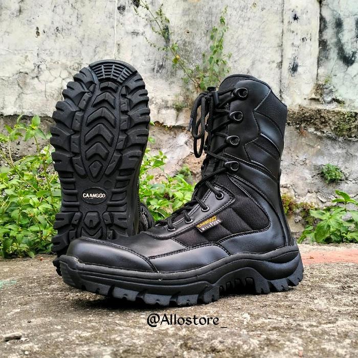 pdl safety boots Sepatu Boot Taktis Kulit Sintetis Cordura Anti Air dengan Resleting, Model Koboi, U