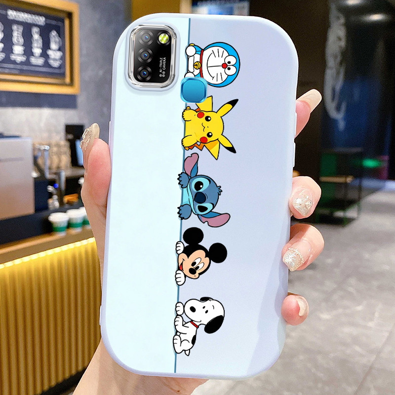 Casing Hp Untuk Infinix Smart 5 Smart 6 Ram 3 Case Liga Kartun Besar Kasing silikon Cesing Sudut mem