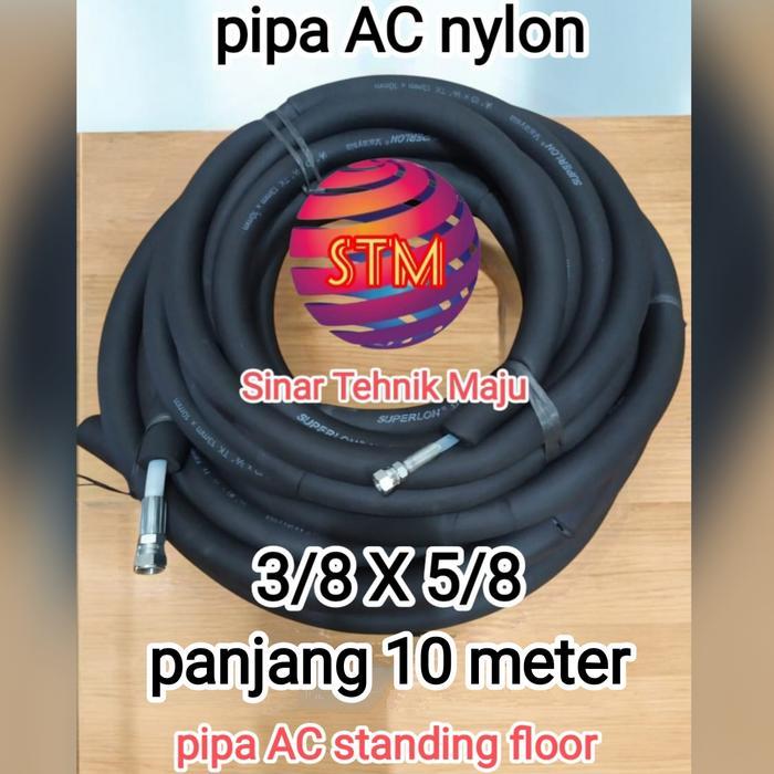 Promo Pipa Ac Nylon 3/8 X 5/8 Panjang 10 Meter Pipa Ac Standing Floor