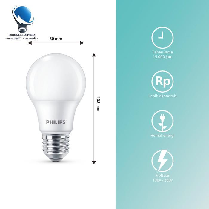 hagarest22 Lampu LED Philips 5w 5 watt Essential Multipack 3 gratis 1 PROMO
