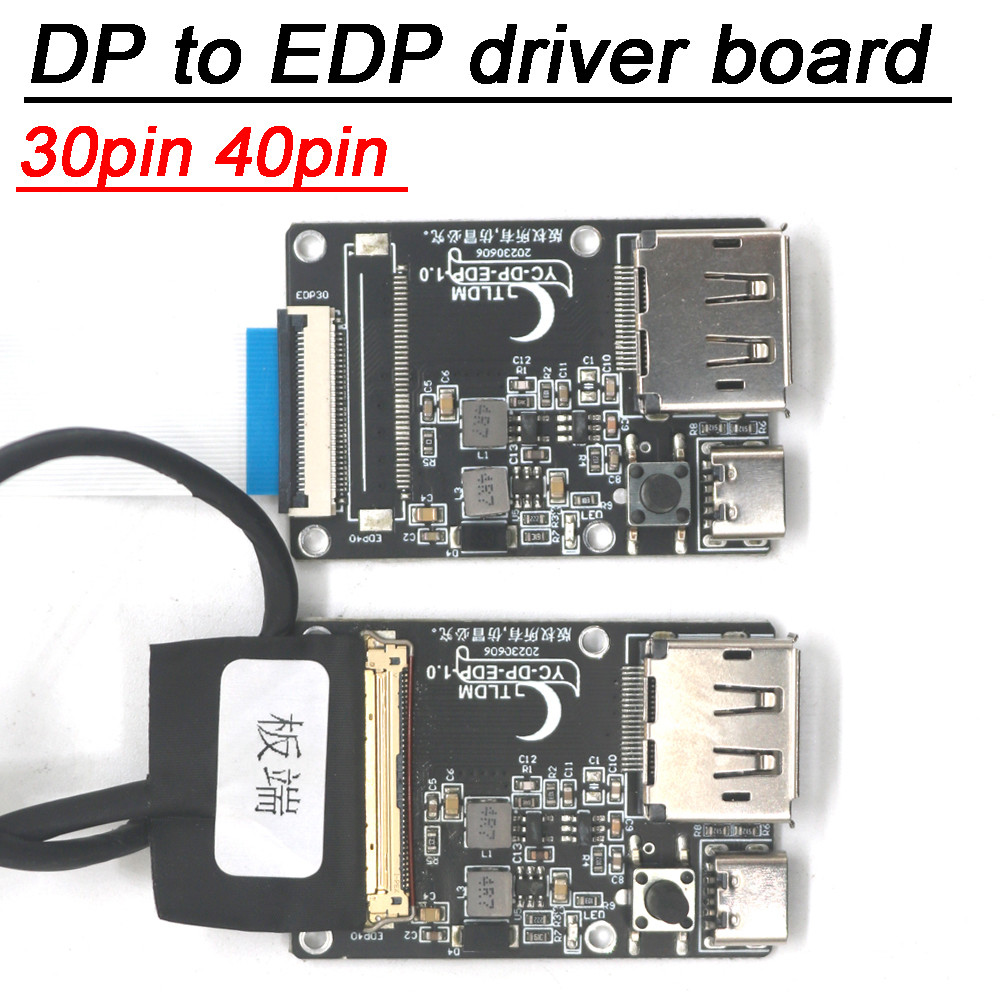 30P 40P DP To EDP Driver Board EDP Signal Adapter Projection Board EDP Cable 2K 4K 30pin 40pin