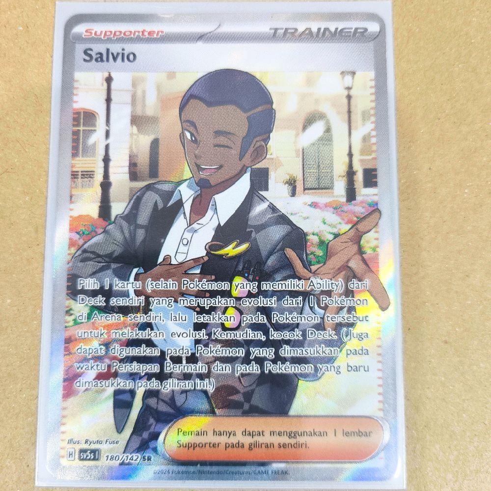 Salvio SR #180 SV5s Pokemon TCG Indonesia Game Kartu Koleksi Trading Card Game
