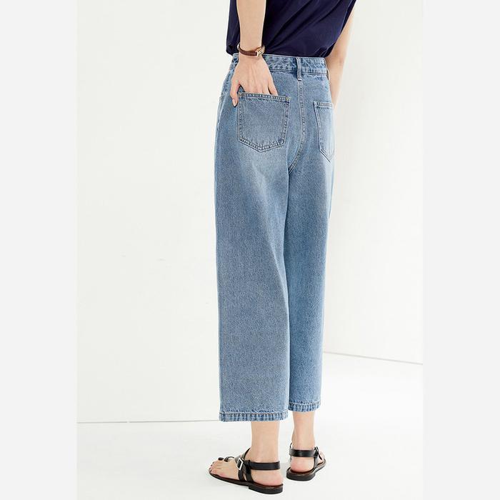 Giordano Women'S (Online Exclusive) Beau Monde Cullote Jeans 1342430175