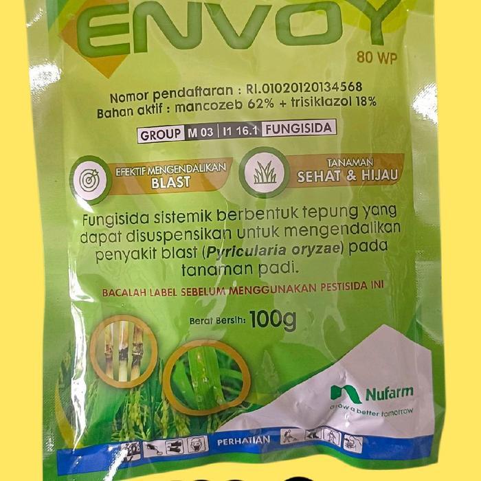 lumercok99 Nufarm Envoy 80 WP Fungisida 100gr Mancozeb 62% & Trisikdazol 18% Efektif Mengendalikan