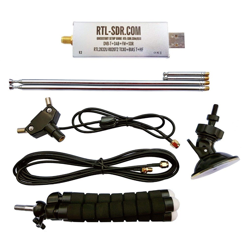 RTL-SDR Blog RTL SDR V3 R820T2 RTL2832U 1PPM TCXO SMA RTLSDR Software Defined Radio with Multipurpos