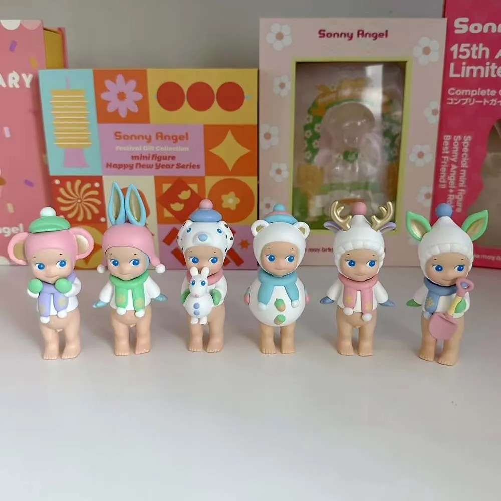 Sonny Angel Blind Box Winter Wonderland Series Mini Anime Figures Ornaments Dolls Fans Children