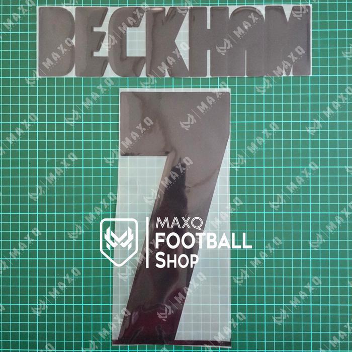 [ Nameset ] Beckham Manunited Mufc Champions League Away Kit 1998 / 1999 Jersey