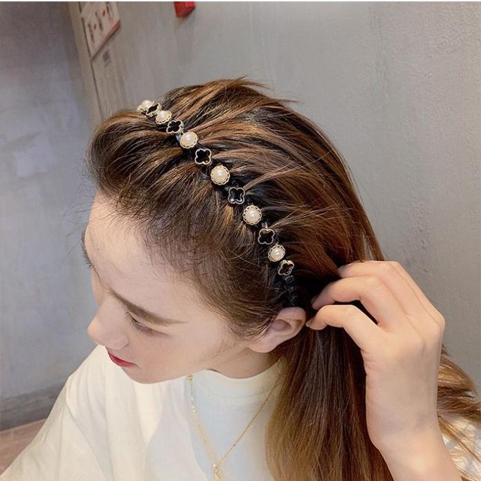 Bando Rambut Bando Mutiara Aksesoris Rambut Bando Korea Headbands