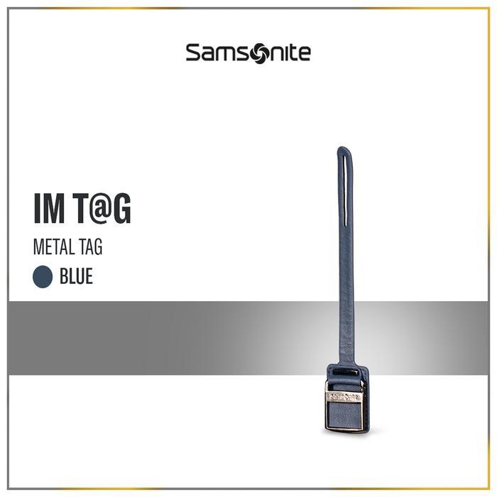 Samsonite Accessories IM T@G Leather Strap+Metal Tag S - Blue