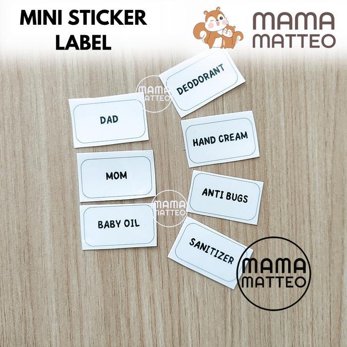 STICKER BENING Label Nama Botol Refill Isi Ulang Stiker Rumah Tangga