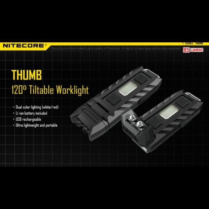 MURAH Worklight Nitecore THUMB 85 Lumens