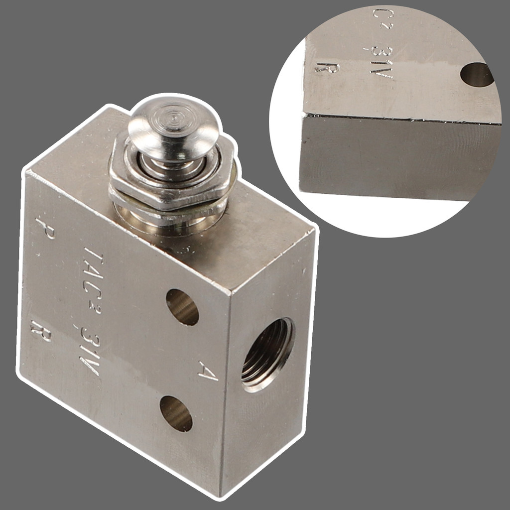Mechanical 2 Position 3 Way Push Button Air Valve Tac231V For Pneumatic Systems With Manual