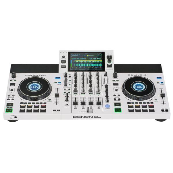 DENON DJ SC LIVE 4 4-DECK STANDALONE DJ CONTROLLER WHITE BMJ