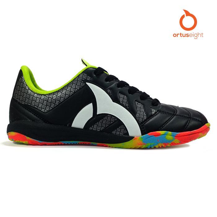 Sepatu Futsal Ortuseight Jogosala Rampage V2 Crusher Warna Hitam Hijau Putih Bbs Olahraga premium